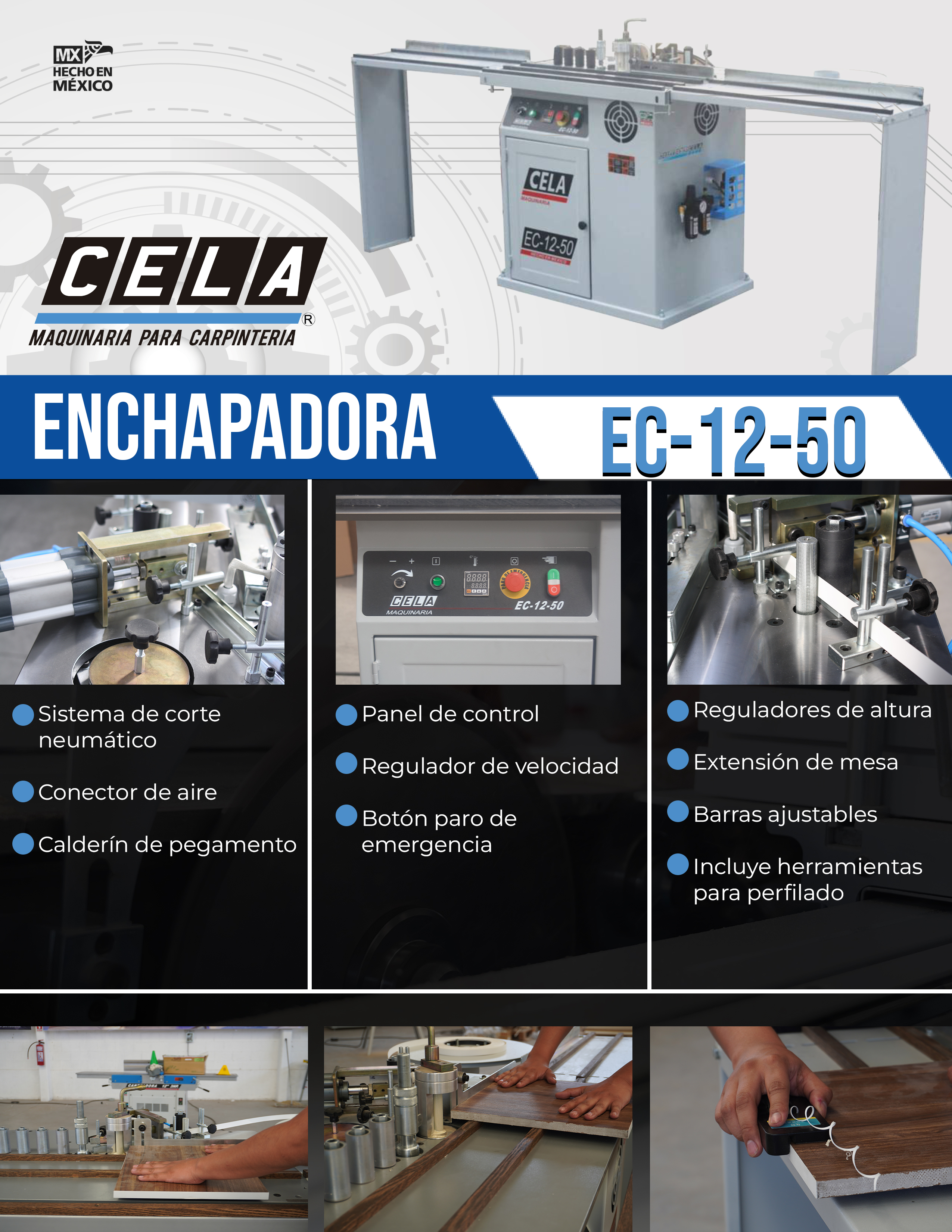 Enchapadora de cantos (EC-12-50)