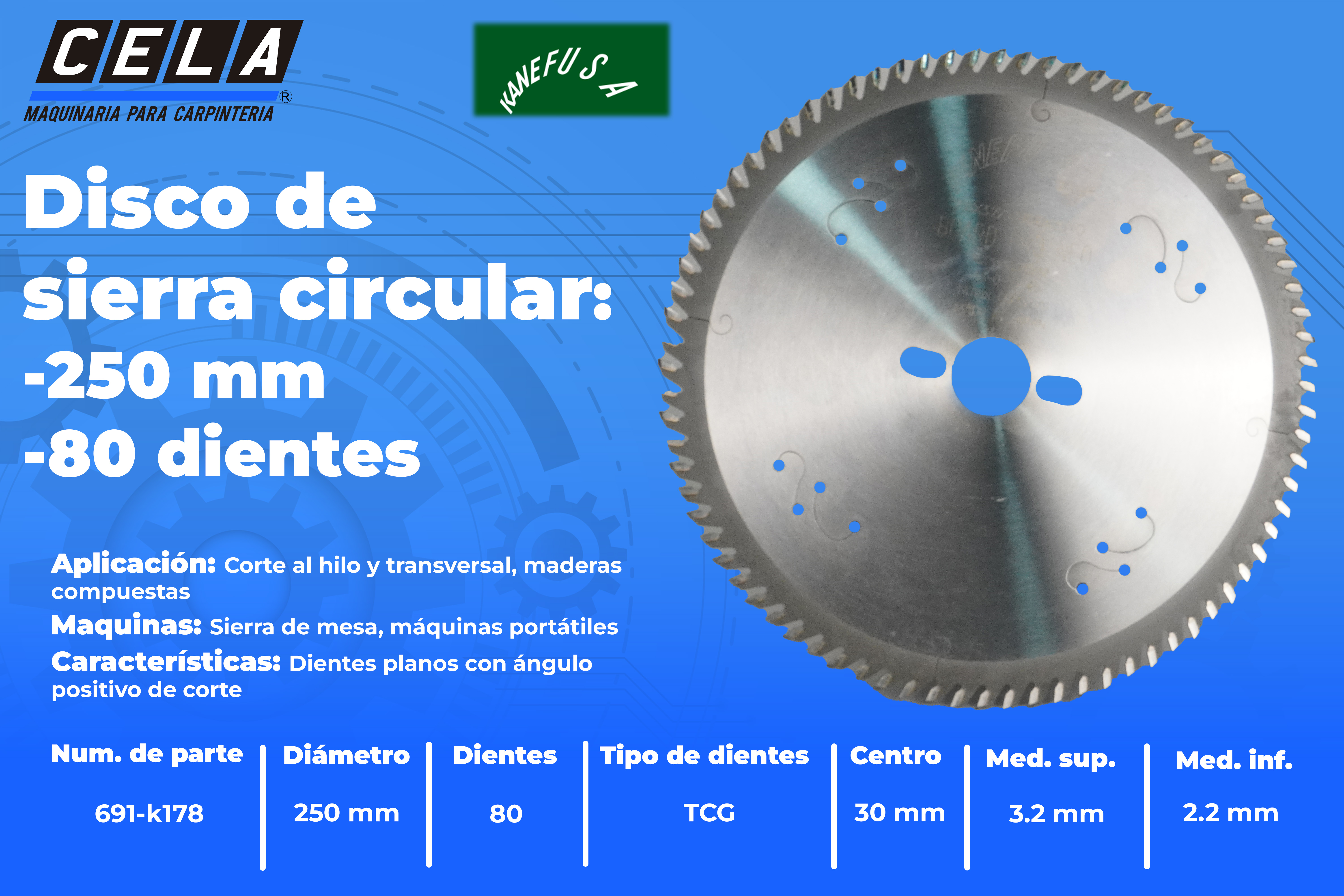 Disco de sierra circular | 80 dientes