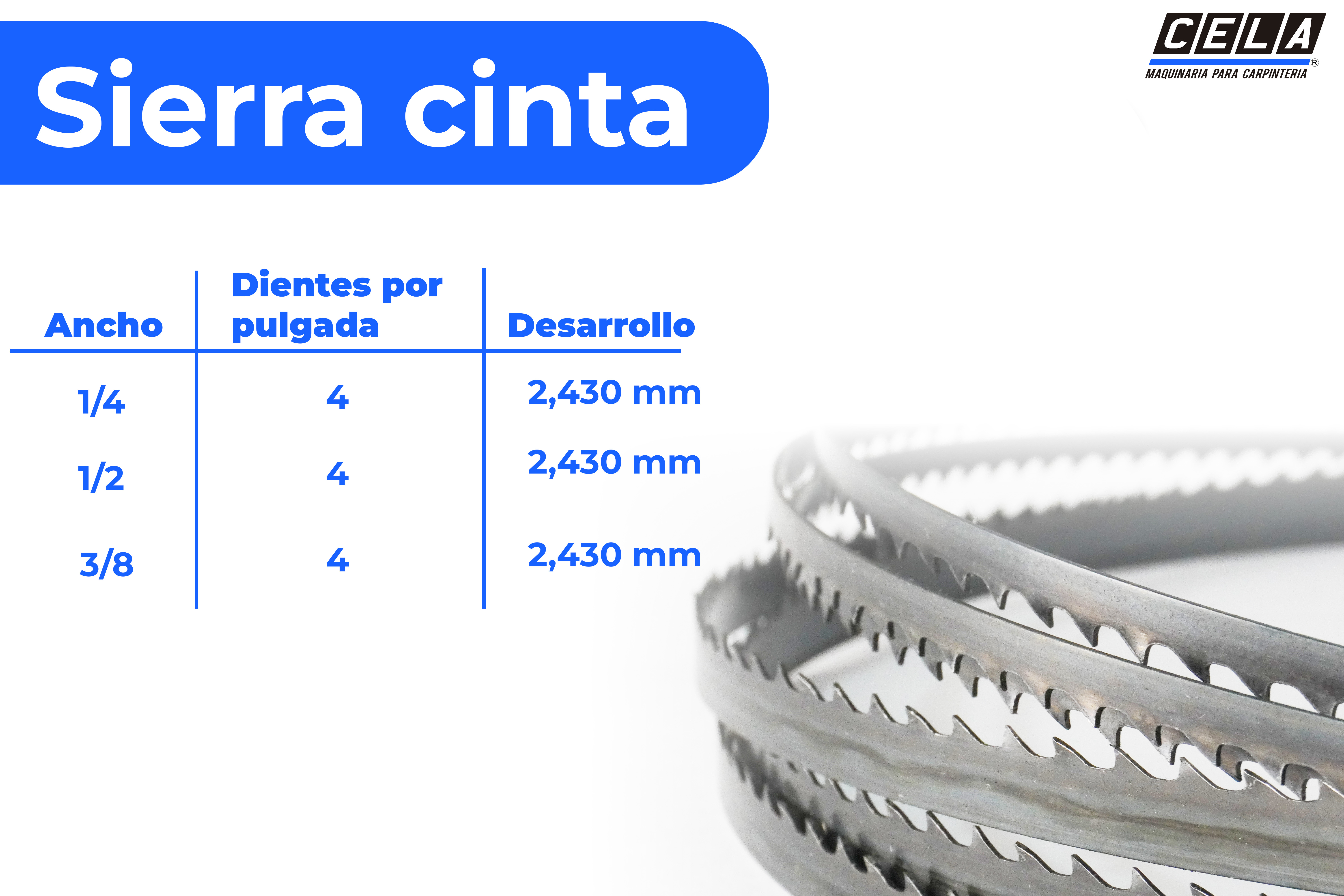 Sierra cinta | Ancho: 3/8