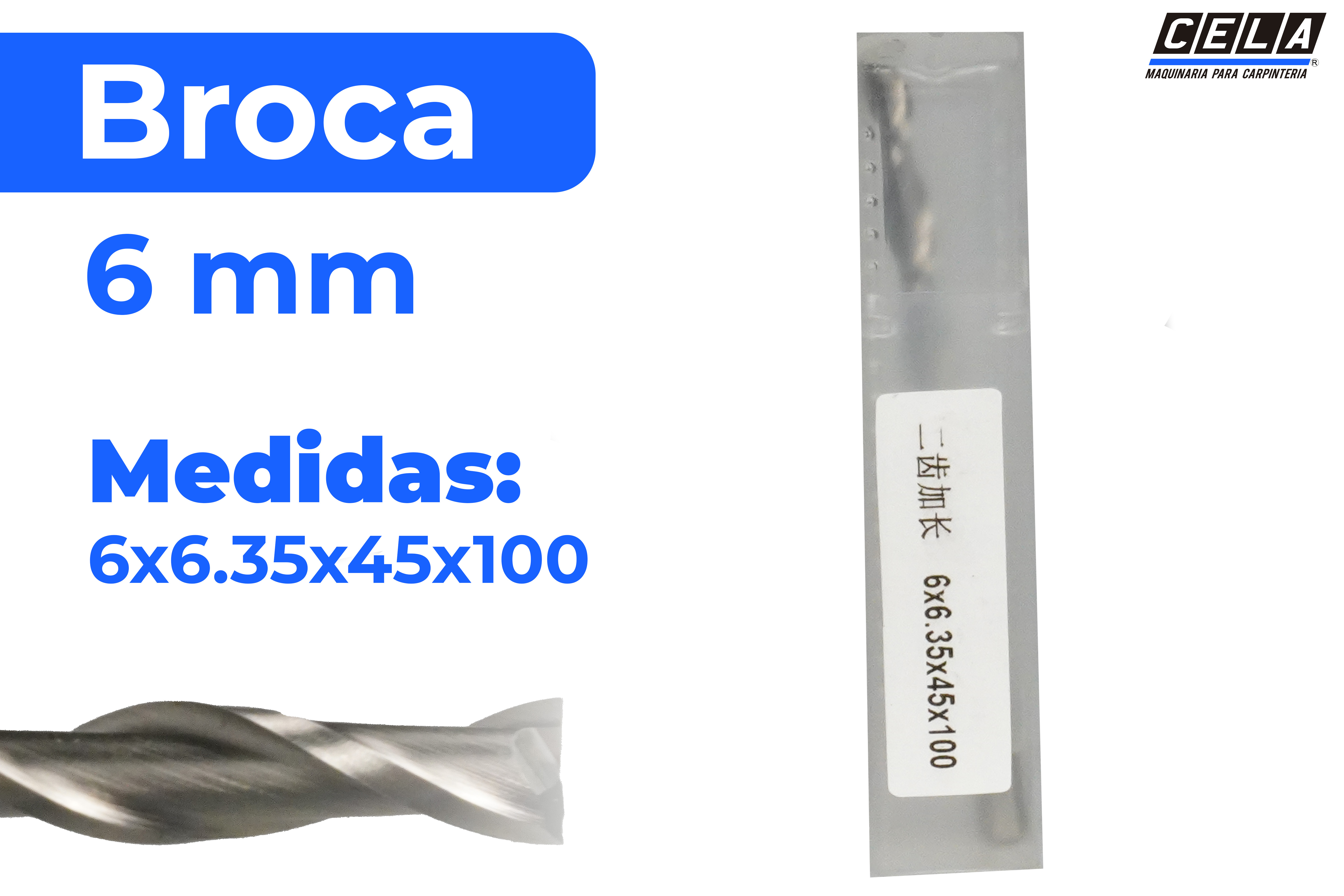 Broca de 6 mm