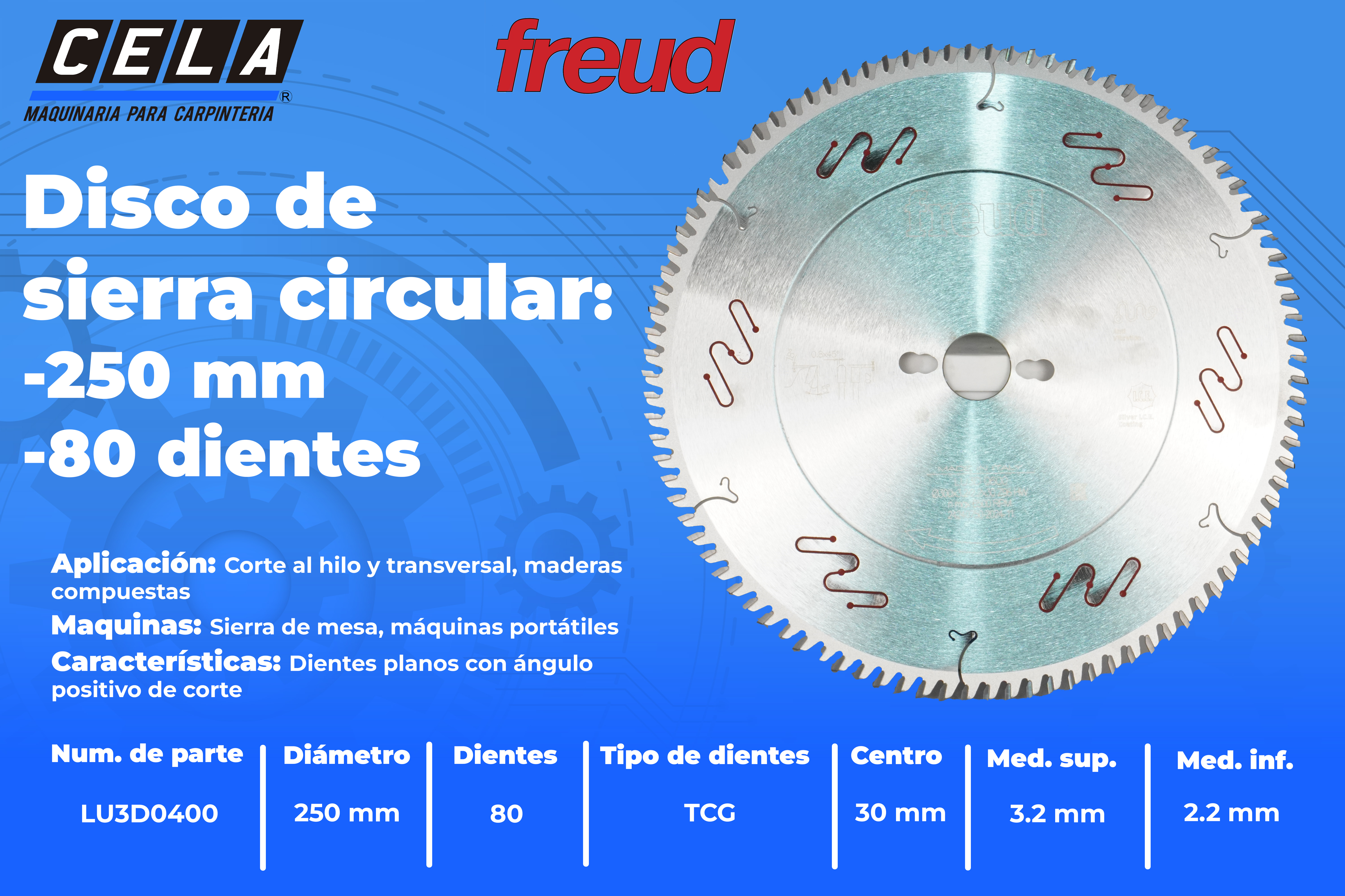 Disco de sierra circular | 80 dientes