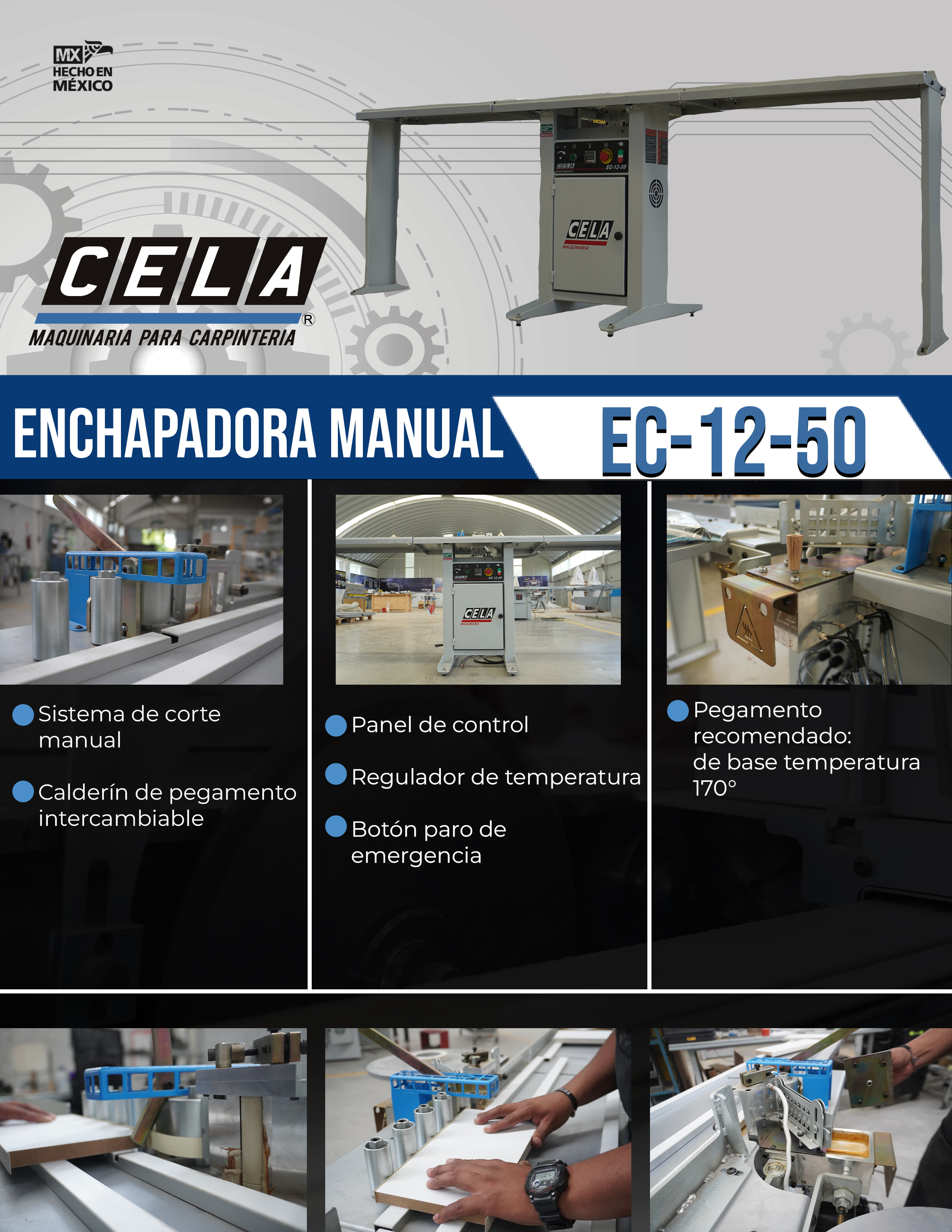 Enchapadora Manual (EC-12-50)