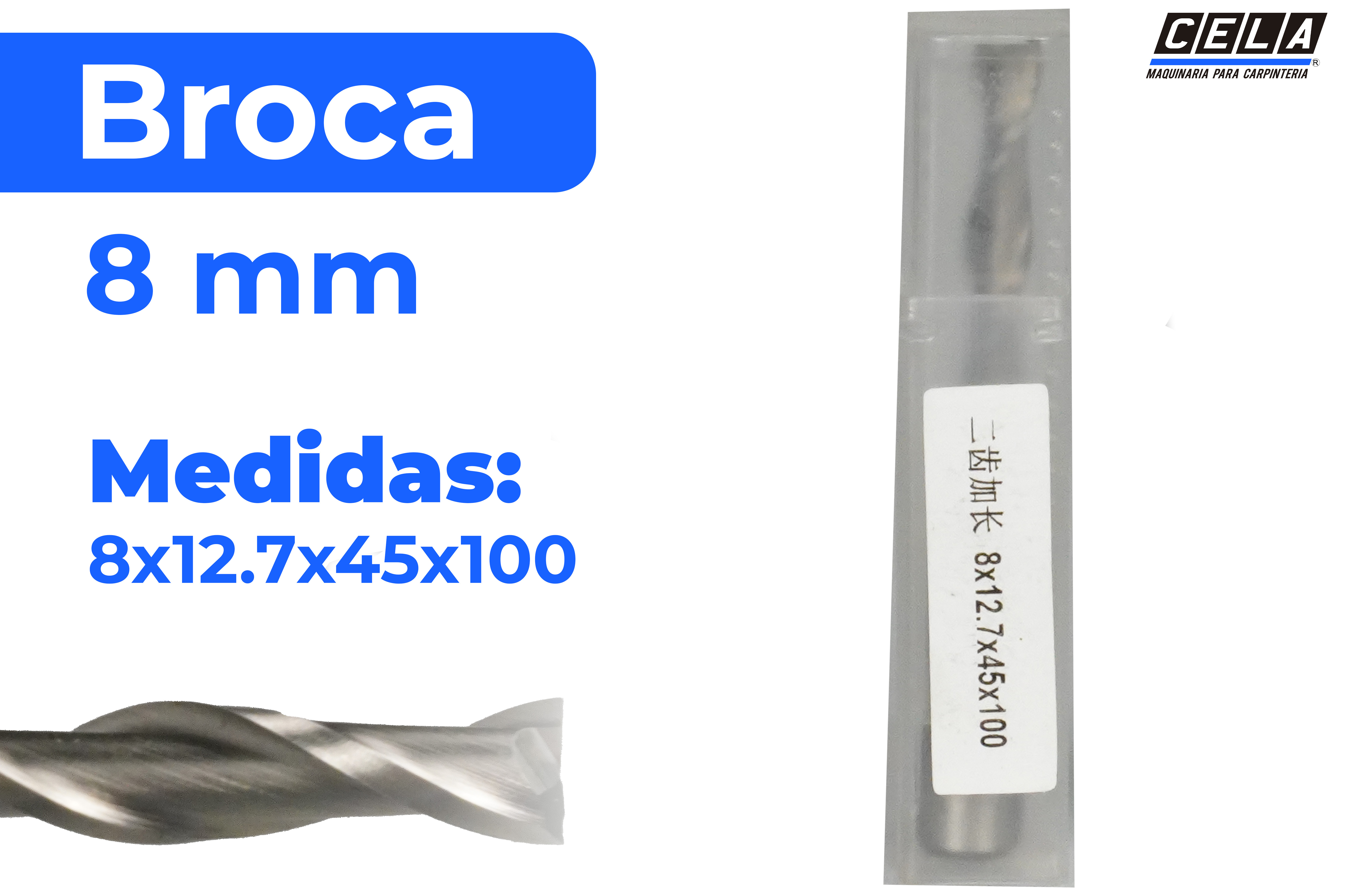 Broca de 8 mm