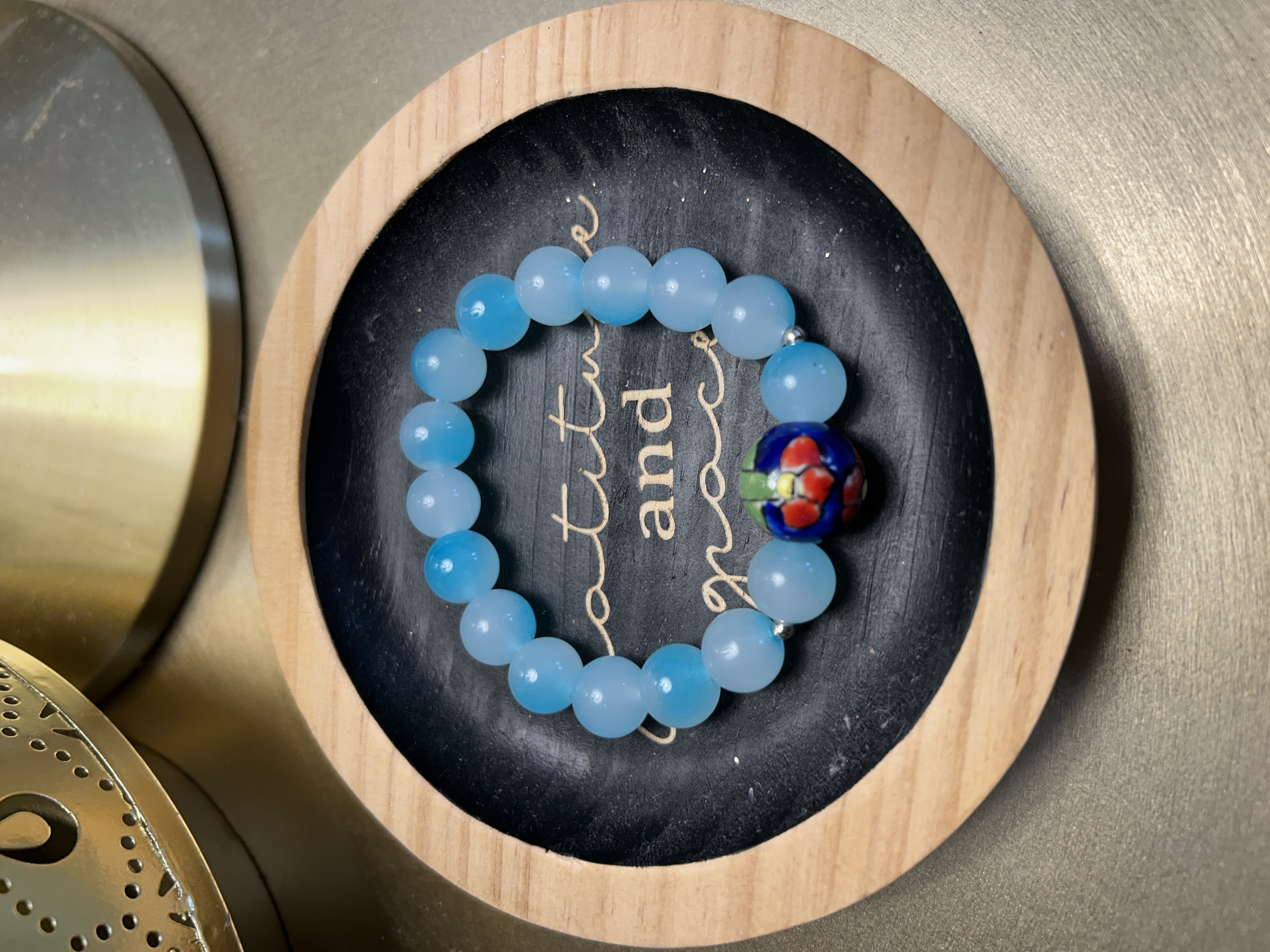 Blue Beaded Bracelet