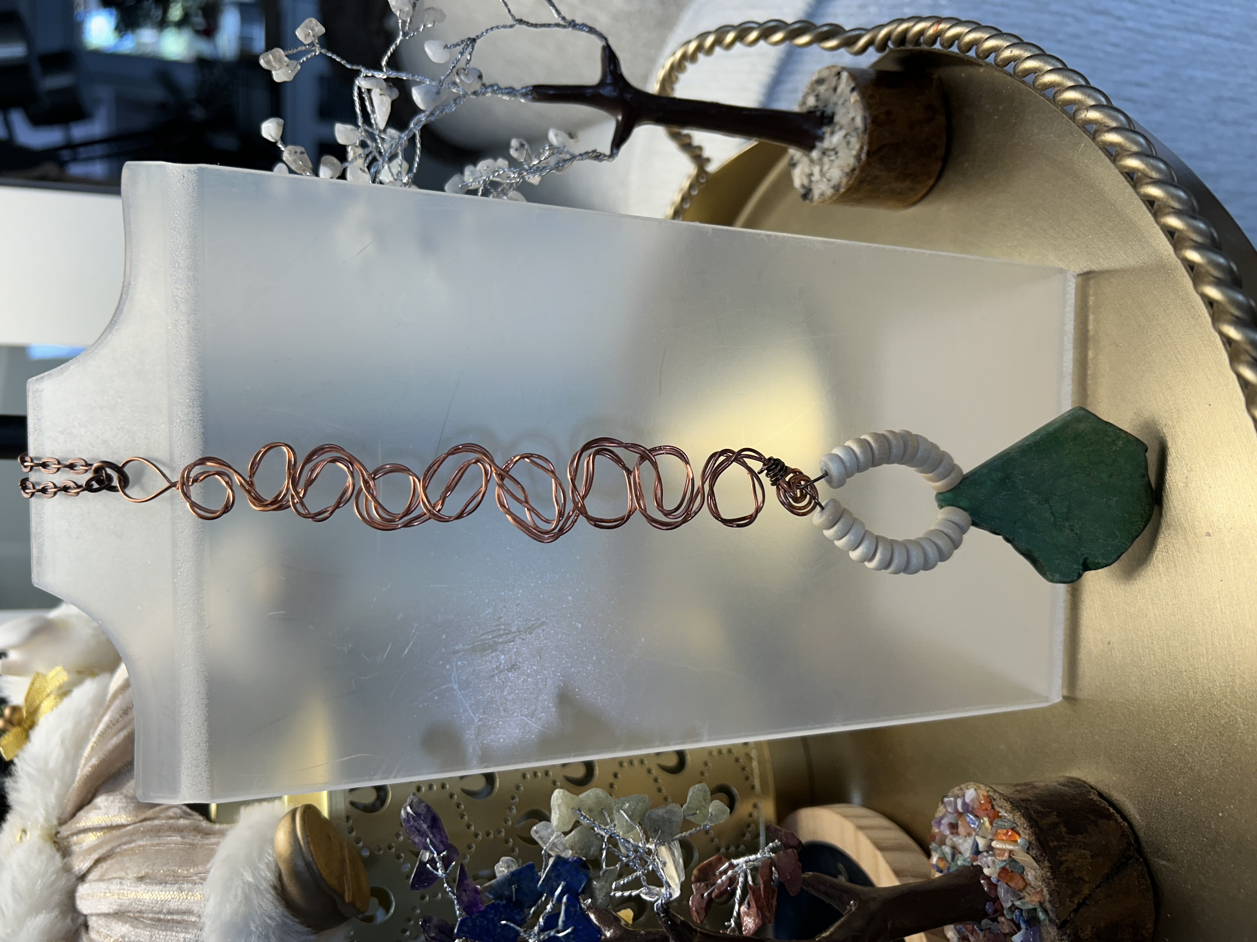 🌿 “Emerald Spirit Path” Necklace