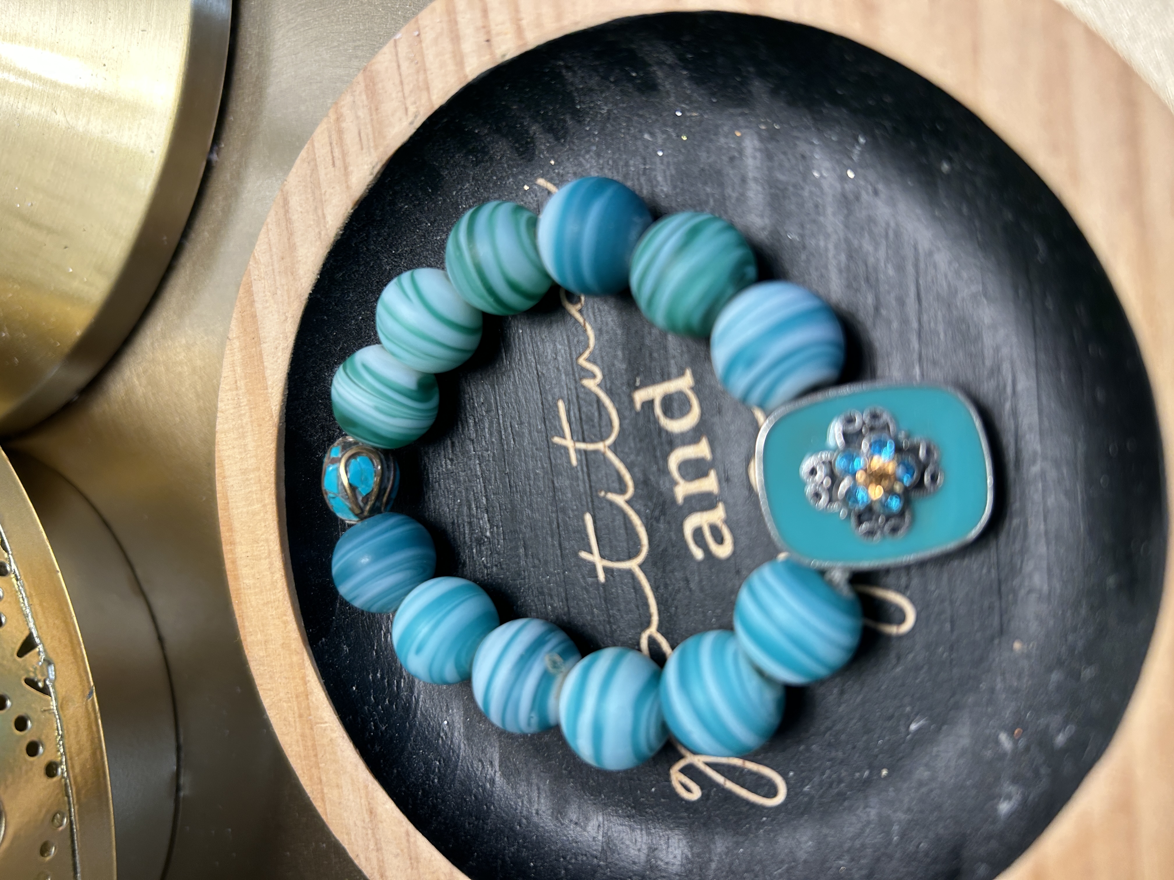 ✨ “Turquoise Tide Bloom” Bracelet