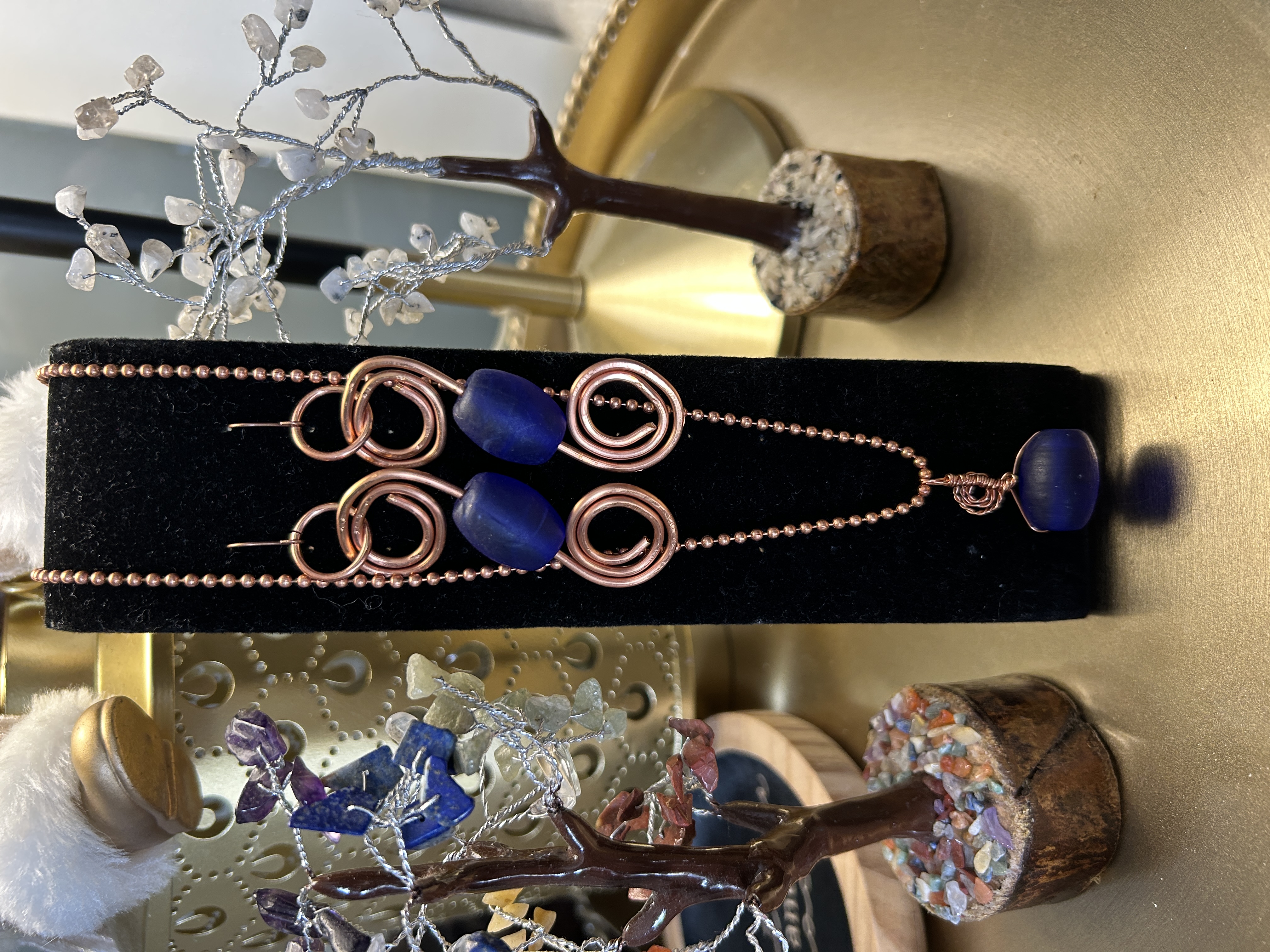 💜 “Royal Indigo Flow” Copper Set