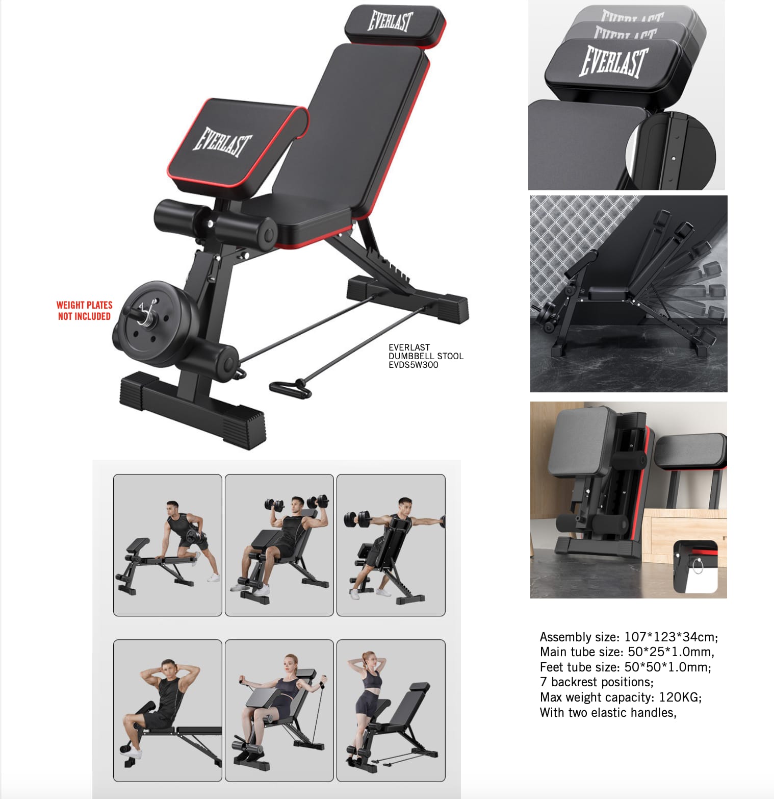 BANCA AJUSTABLE 7 POSICIONES