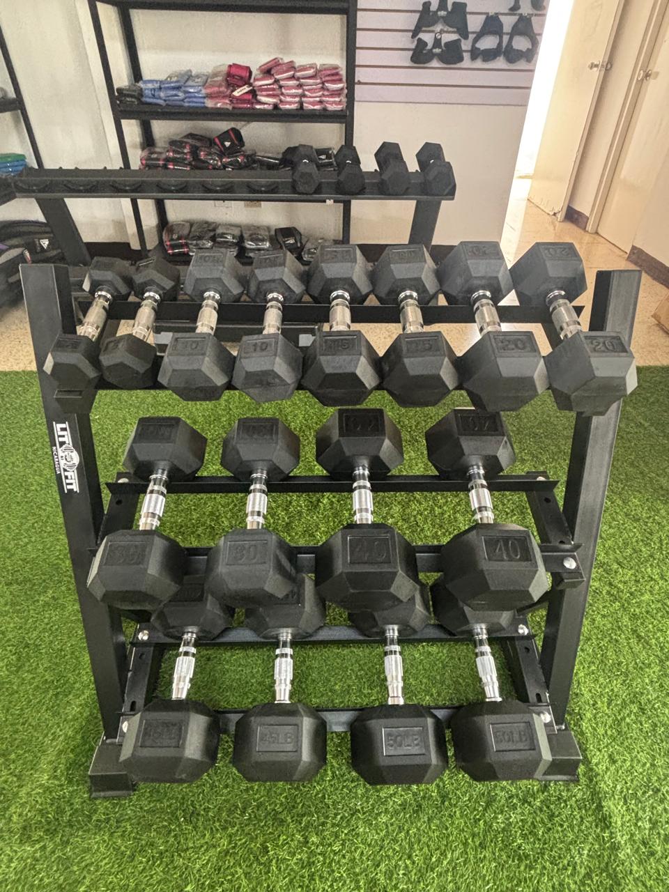 RACKS PARA MANCUERNAS DE DOS  Y TRES NIVELES 