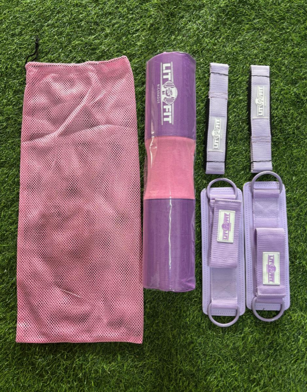 💥 KIT PRO LITFIT: Tobillera + Straps + Protector de Barra 💪
