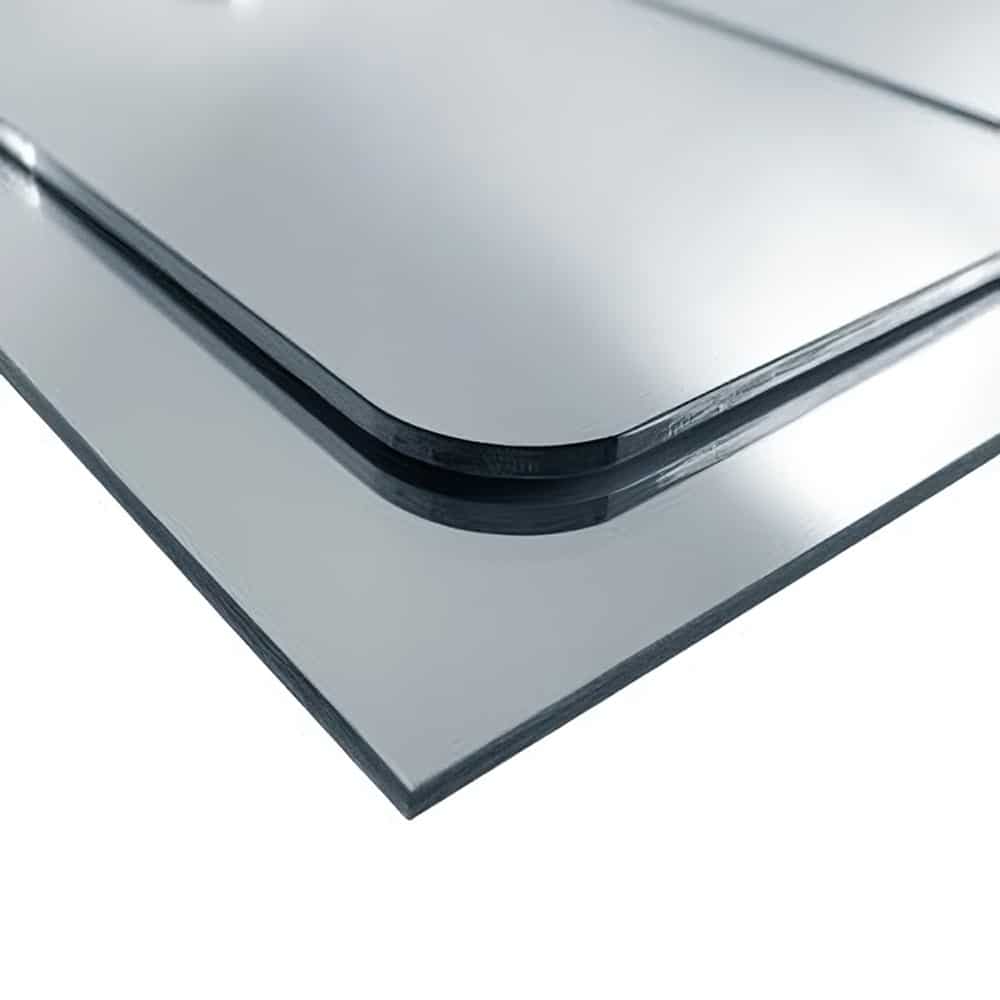 PLEXIGLAS MIROIR ARGENTÉ