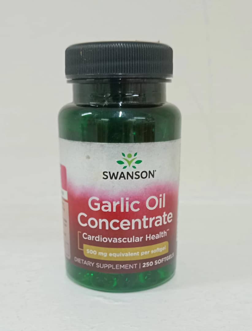 Swanson Garlic Oil Concentrate. 250 softgels