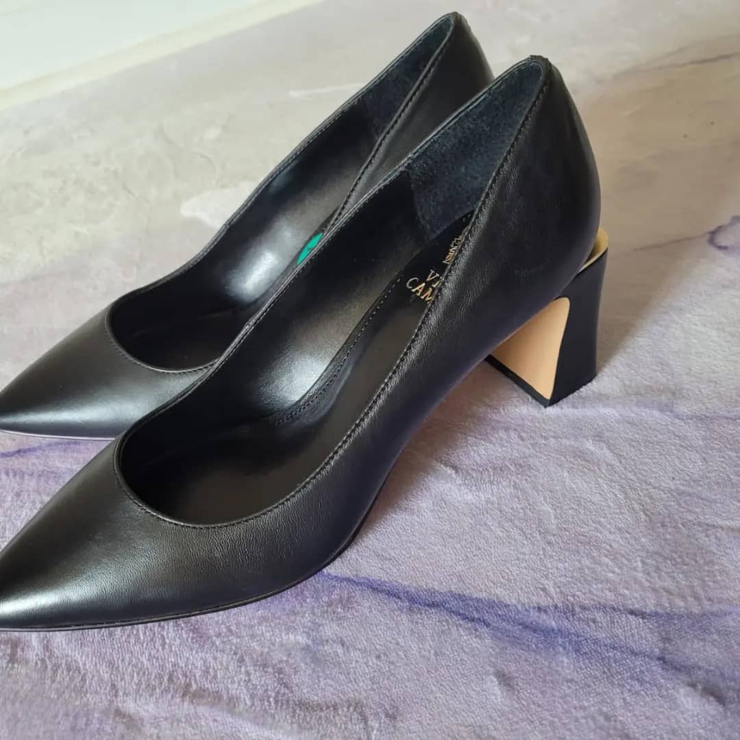 Chaussures à talons hauts en cuir noir