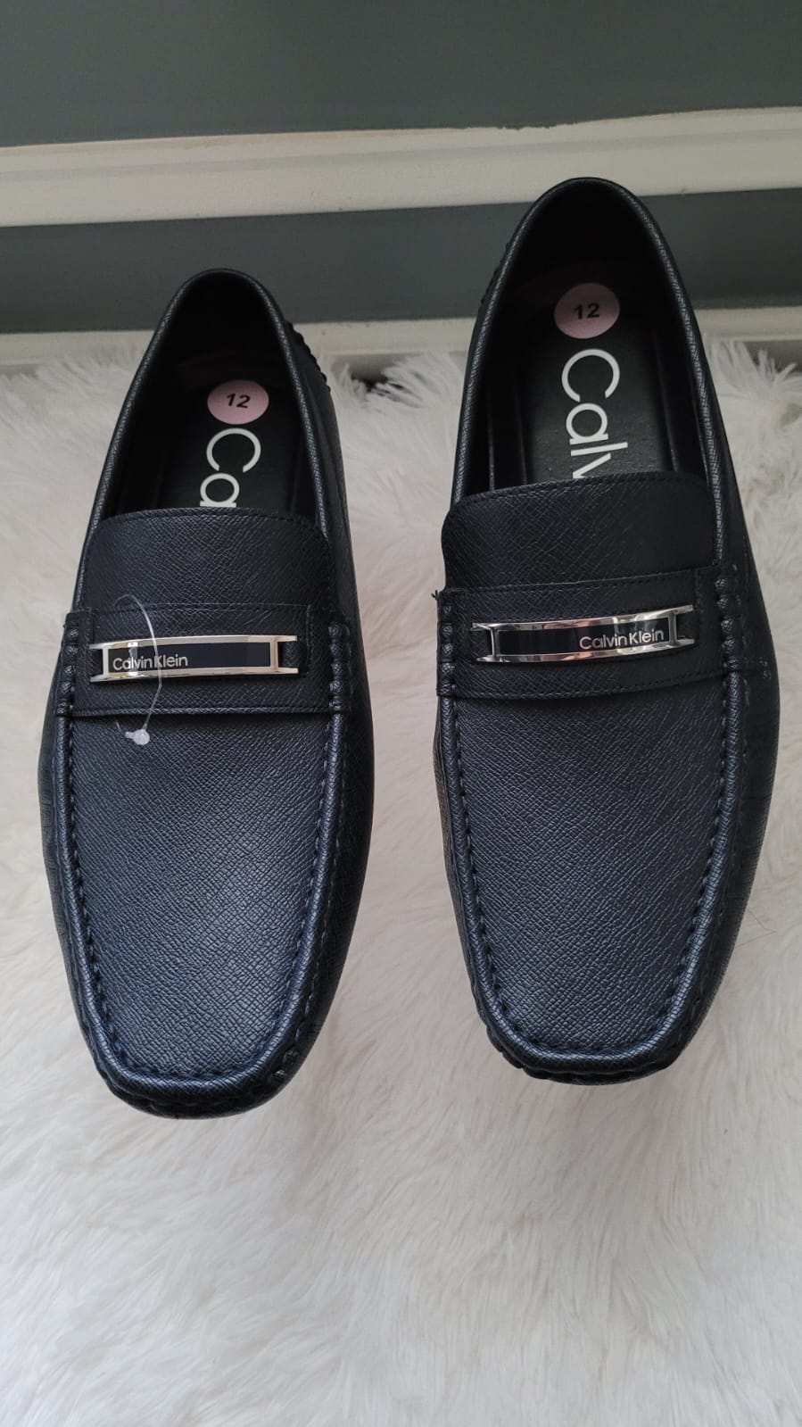 Mocassins noires Calvin Klein homme
