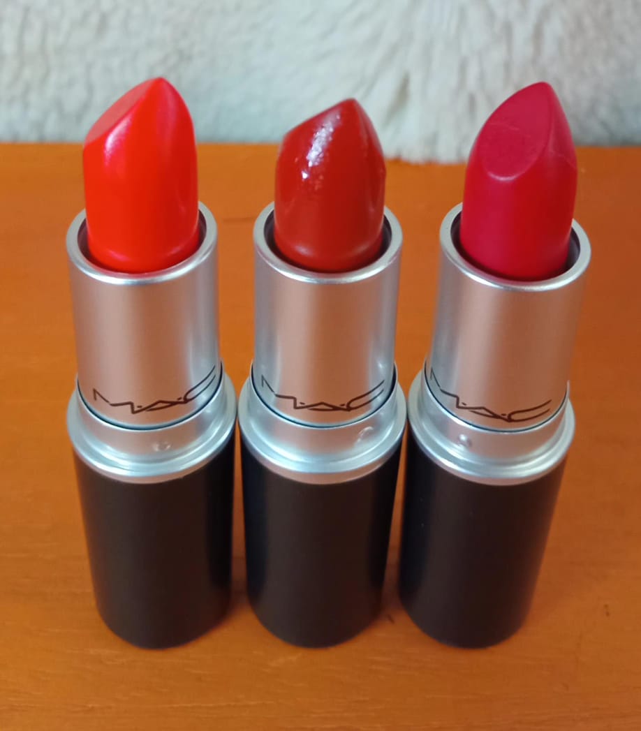 Rouge à lèvres M.A.C dangerous red×3