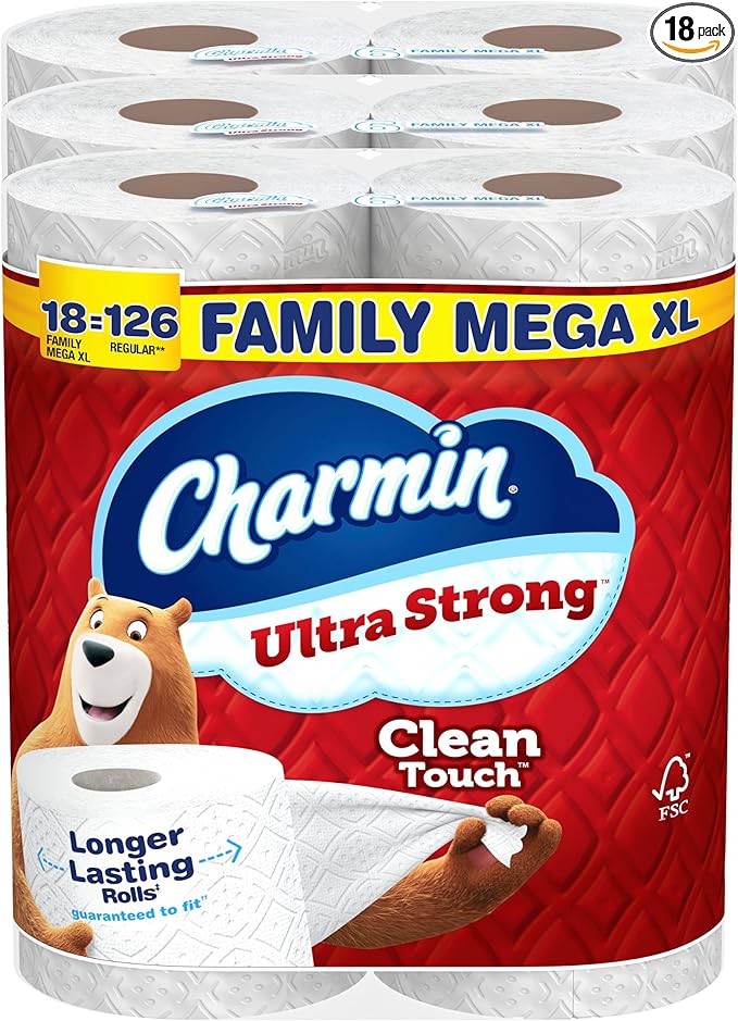 Charmin Ultra Strong Toilet Paper Family Mega XL 18 Pack