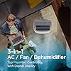 BLACK+DECKER 8,000 BTU Portable Air Conditioner for Rooms up to 350 Sq. with Remote Control, White