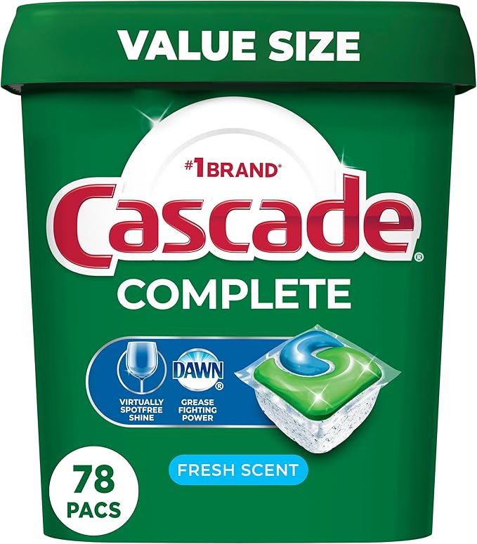 Cascade Complete Dishwasher Detergent Pods, Fresh Scent