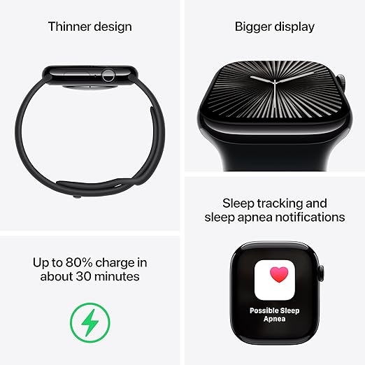 Apple Watch Series 10 [GPS + Cellular 42mm] with Gold Titanium Case with Gold Milanese Loop. Fitness Tracker, ECG App, Always-On Retina Display, Carbon Neutral with AppleCare+ (2 Years)