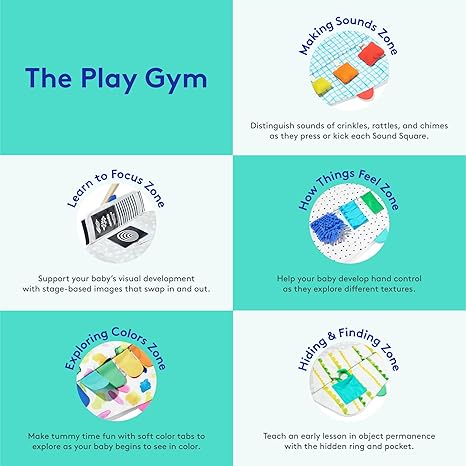 LOVEVERY | The Play Gym | Award Winning For Baby , Stage-Based Developmental Activity Gym & Play Mat for Baby to Toddle