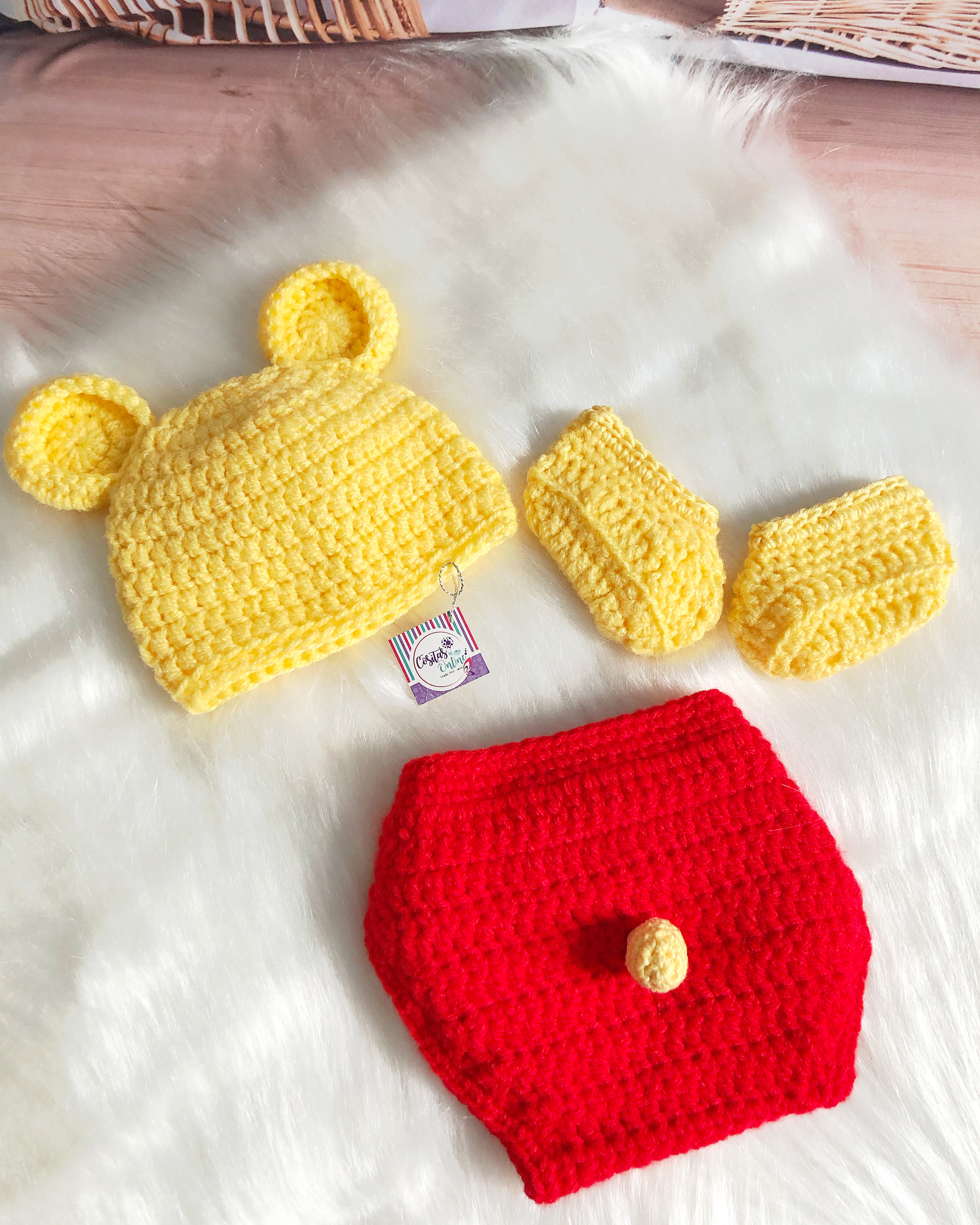Conjunto Winnie Pooh em crochê