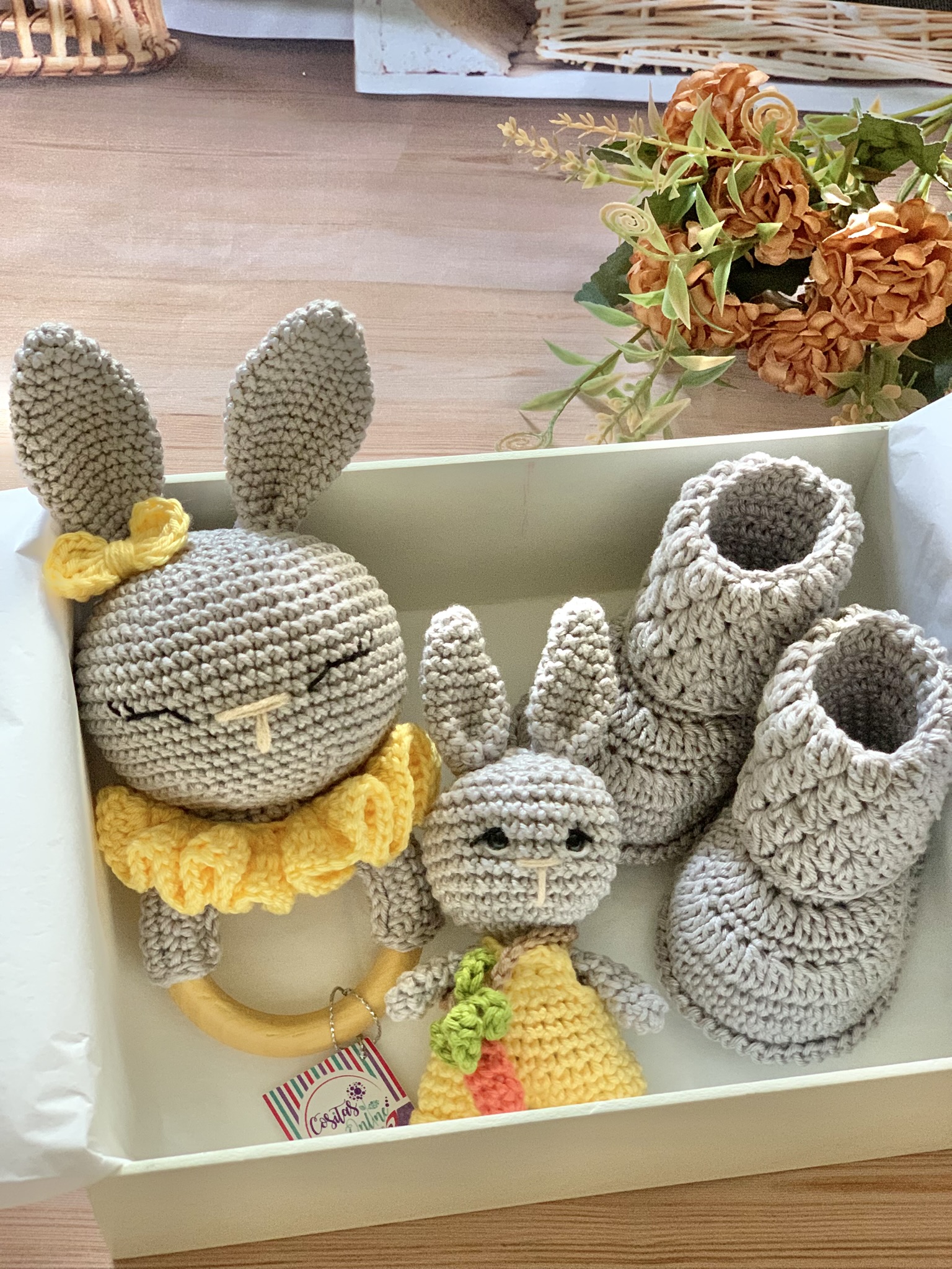 Kit Amigurumi Coelhinhos para Bebés