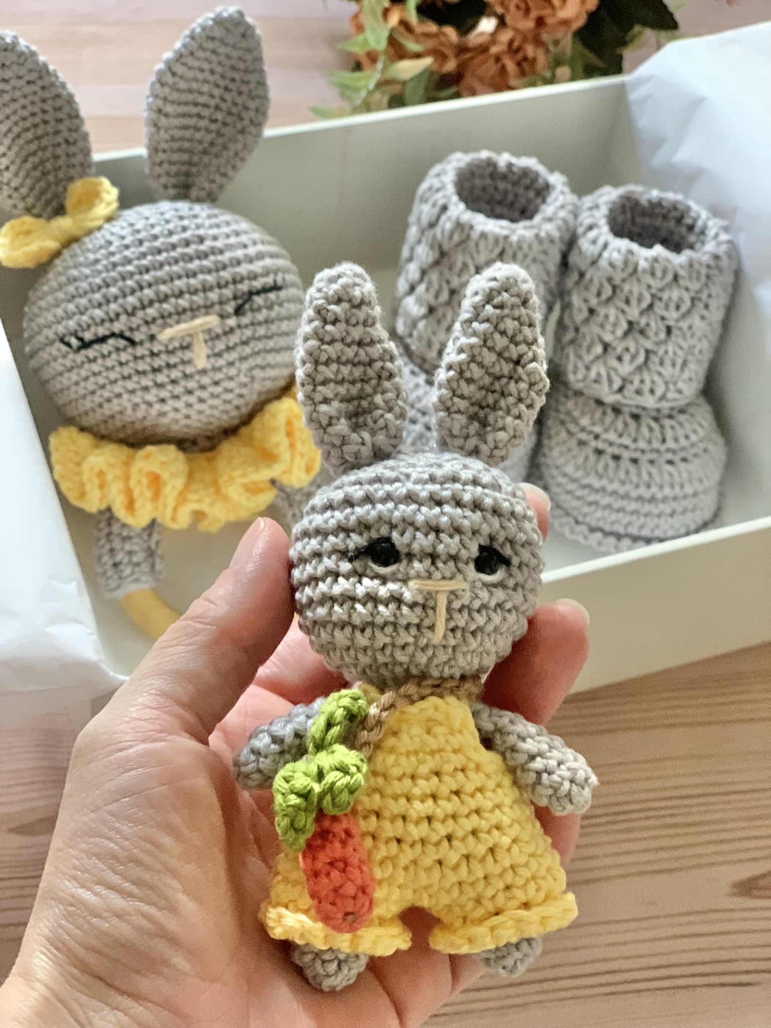 Kit Amigurumi Coelhinhos para Bebés