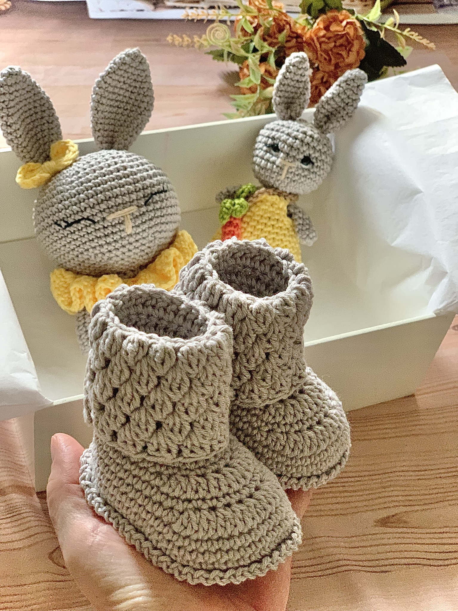 Kit Amigurumi Coelhinhos para Bebés