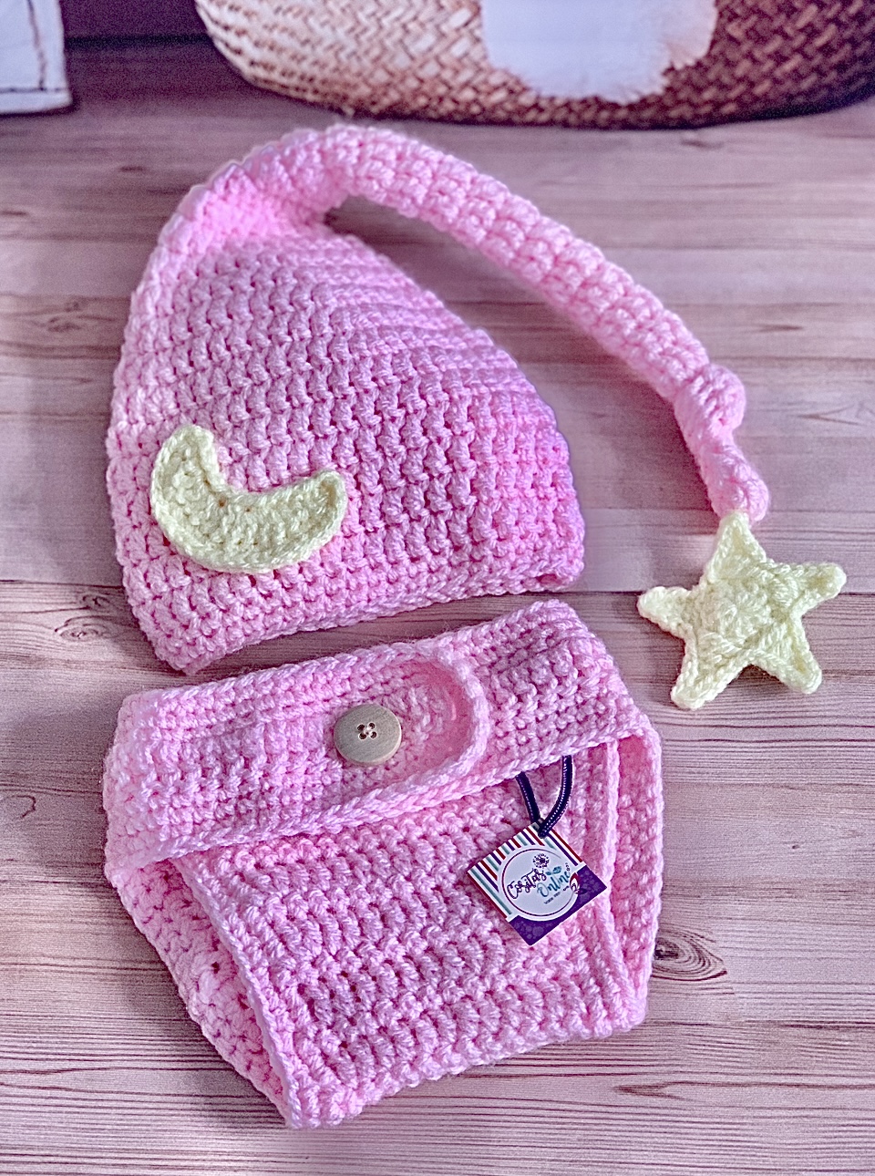 Conjunto Dorminhoco em crochê