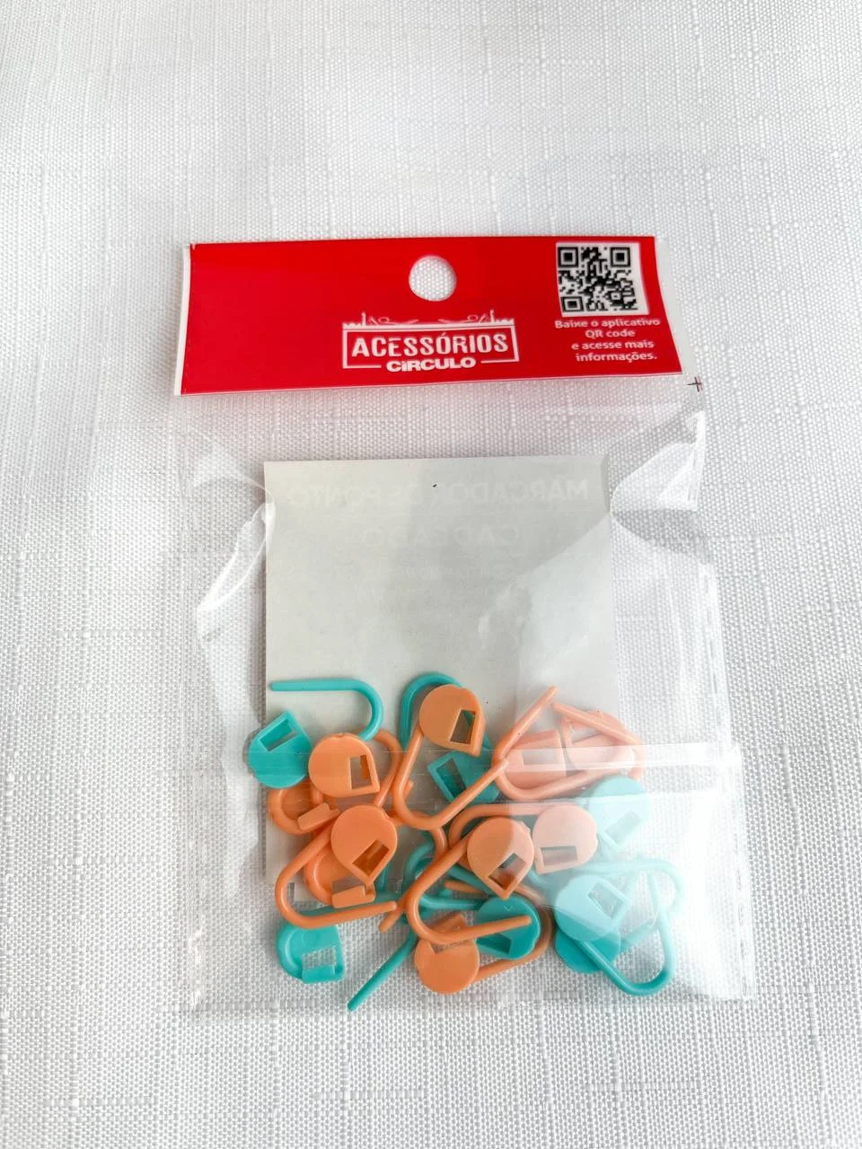 Marcador De Ponto Cadeado Círculo - Blister Com 20 Peças