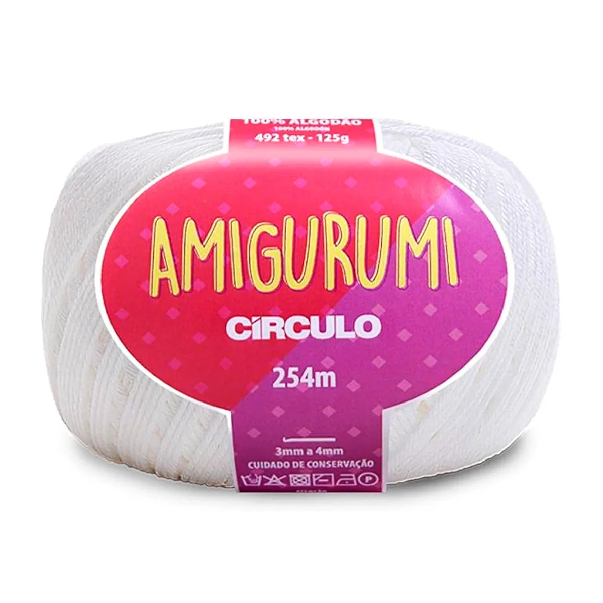 Fio Amigurumi Círculo 125g 254 mts - Branco