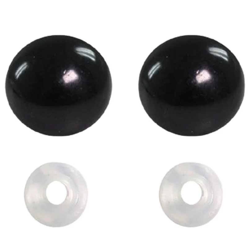 Olhos Para Amigurumi Círculo Nº 6, 8, 10, 12 e 14 (Pacote com 100 pares)