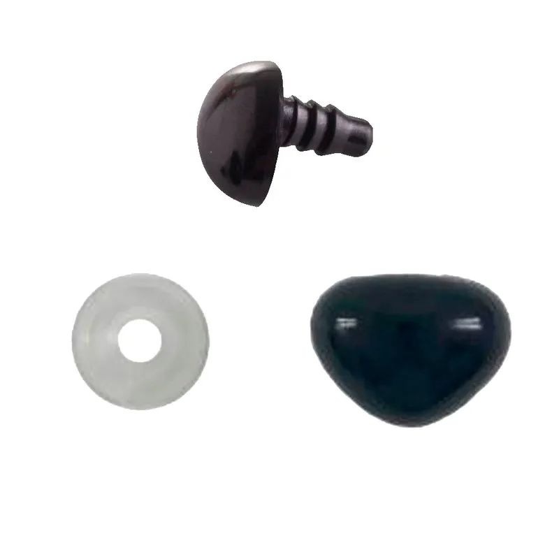 Focinho Para Amigurumi Círculo Nº 7, 10 e 12 (Pacote com 100 pares)