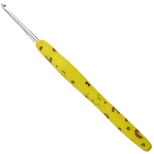 Agulha de Crochê Soft Amigurumi Circulo Cabo Emborrachado