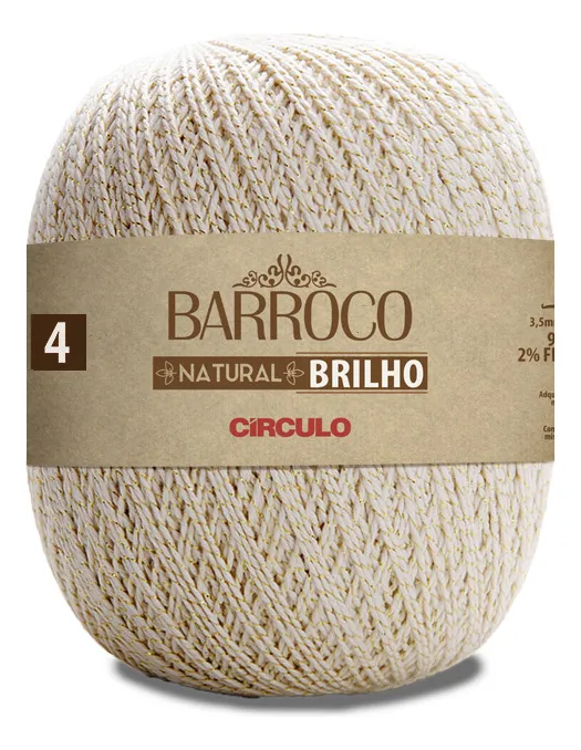 Barroco Natural Brilho Ouro Círculo N° 4 - 400g