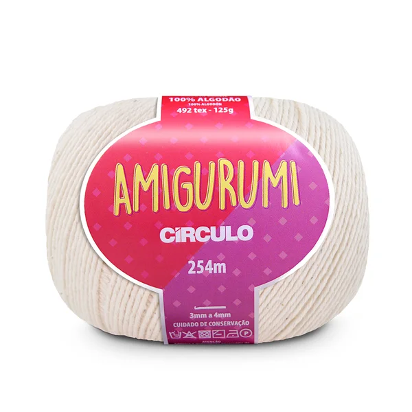 Fio Amigurumi Círculo 125g 254 mts - Gardênia