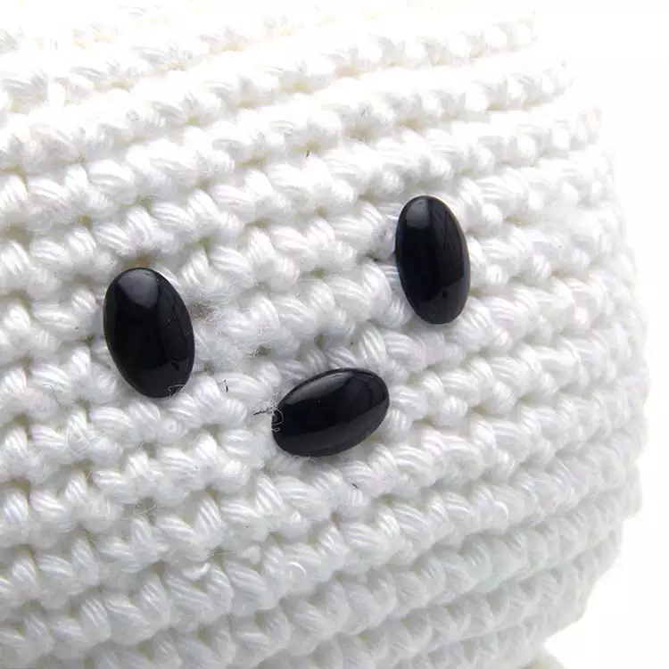 Olhos ovais para Amigurumi Círculo Nº 6, 8 e 10 (Pacote com 100 pares)