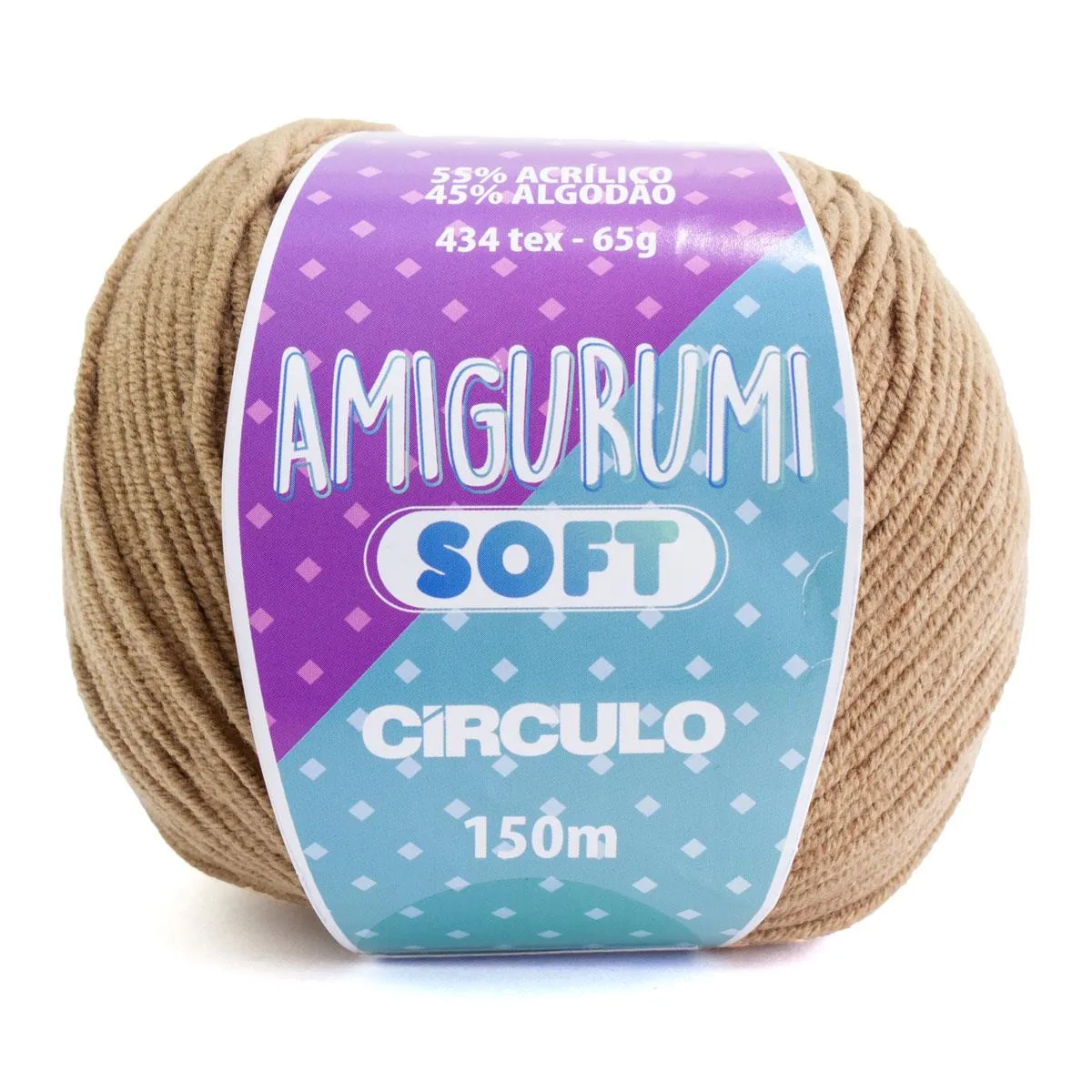 Fio Amigurumi Soft Círculo 65g 150 mts - Castanha