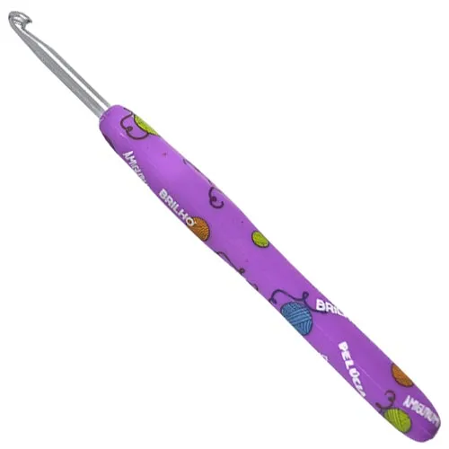 Agulha de Crochê Soft Amigurumi Circulo Cabo Emborrachado