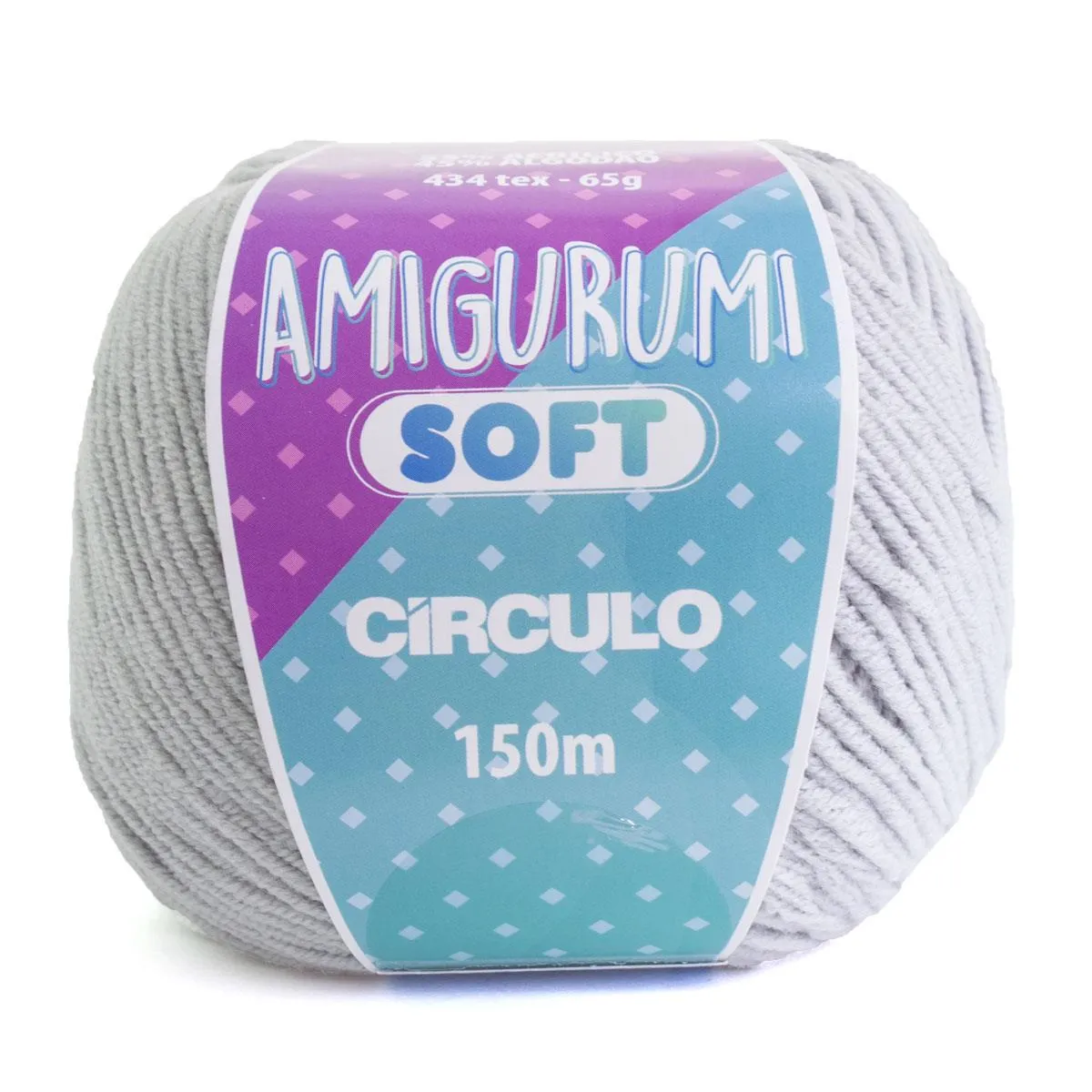 Fio Amigurumi Soft Círculo 65g 150 mts - Fumaça