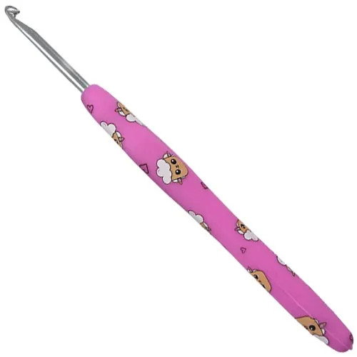 Agulha de Crochê Soft Amigurumi Circulo Cabo Emborrachado