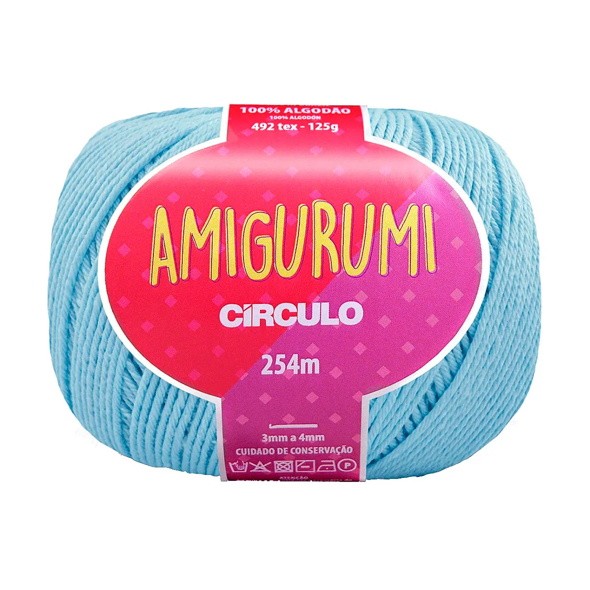 Fio Amigurumi Círculo 125g 254 mts - Azul Candy
