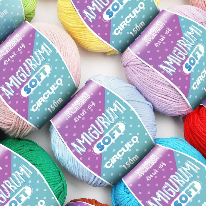 Fio Amigurumi Soft Círculo 65g 150 mts - Brigadeiro