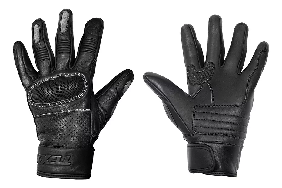LUVA TEXX LIBERTY COURO PRETO 