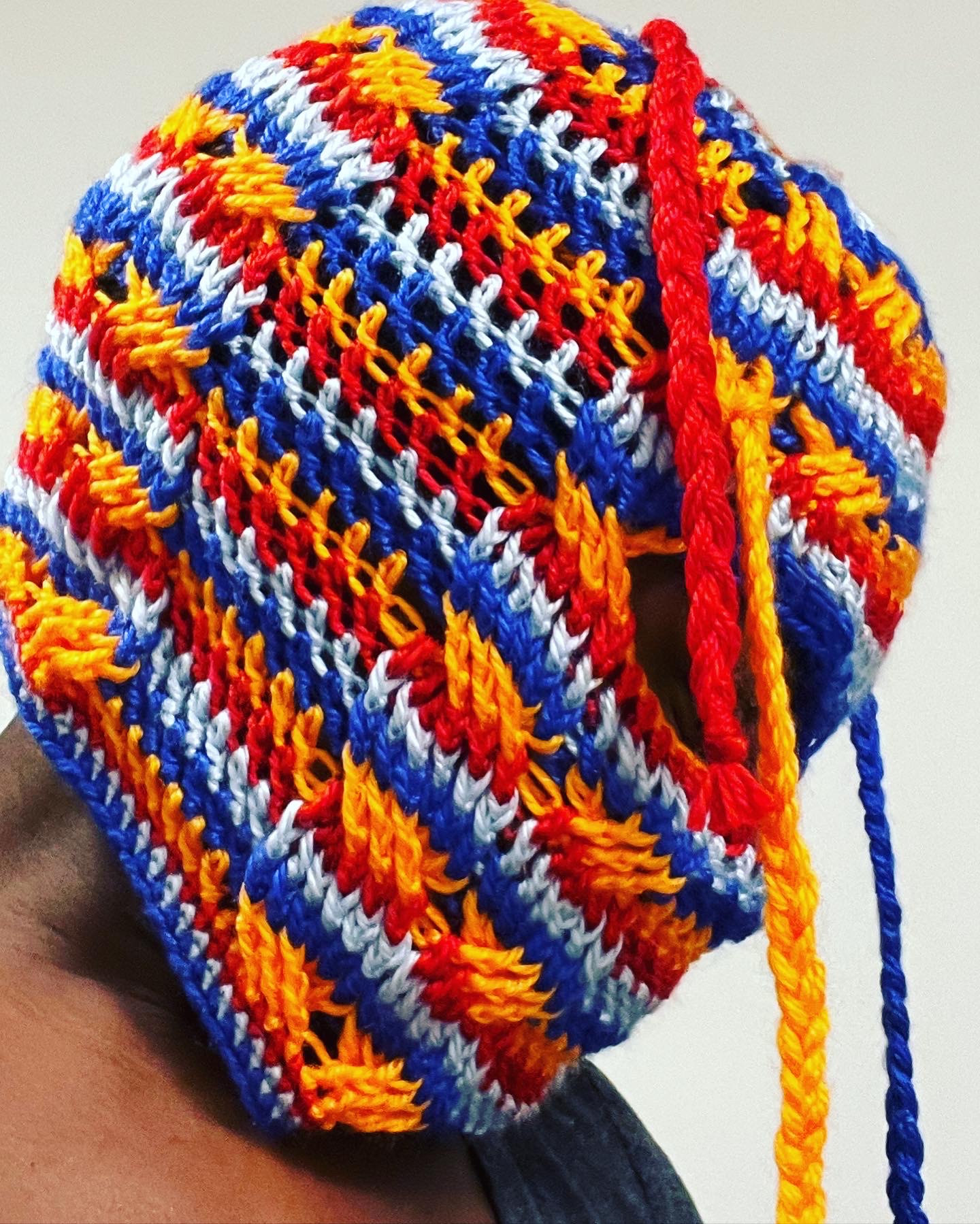 Double Cabled Crochet Balaclava