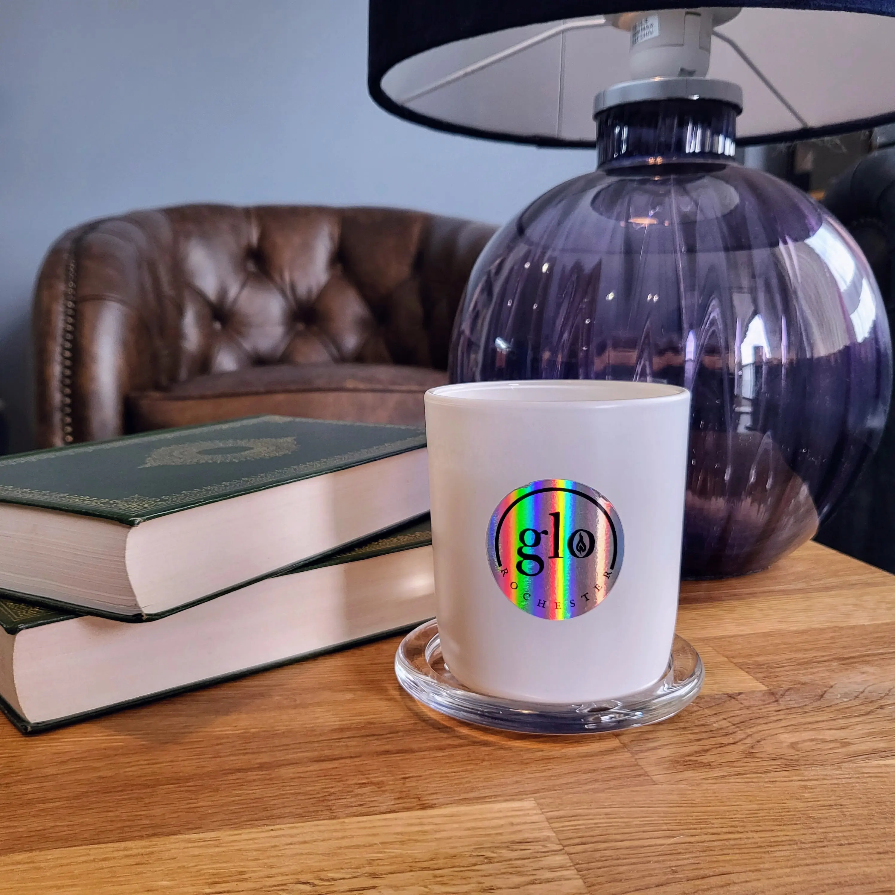 Premium Glass Candle Plate