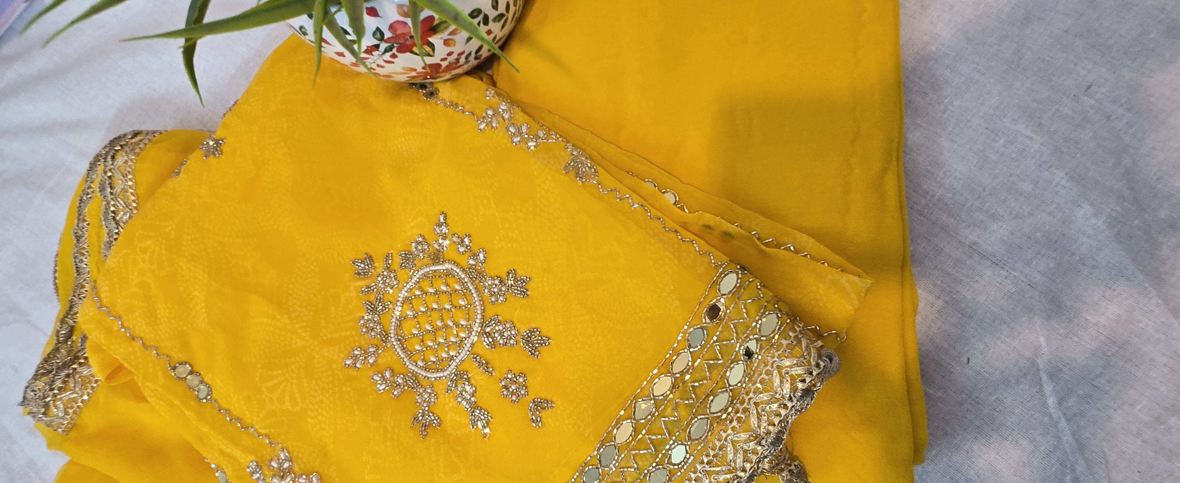 Zari Mahal Yellow