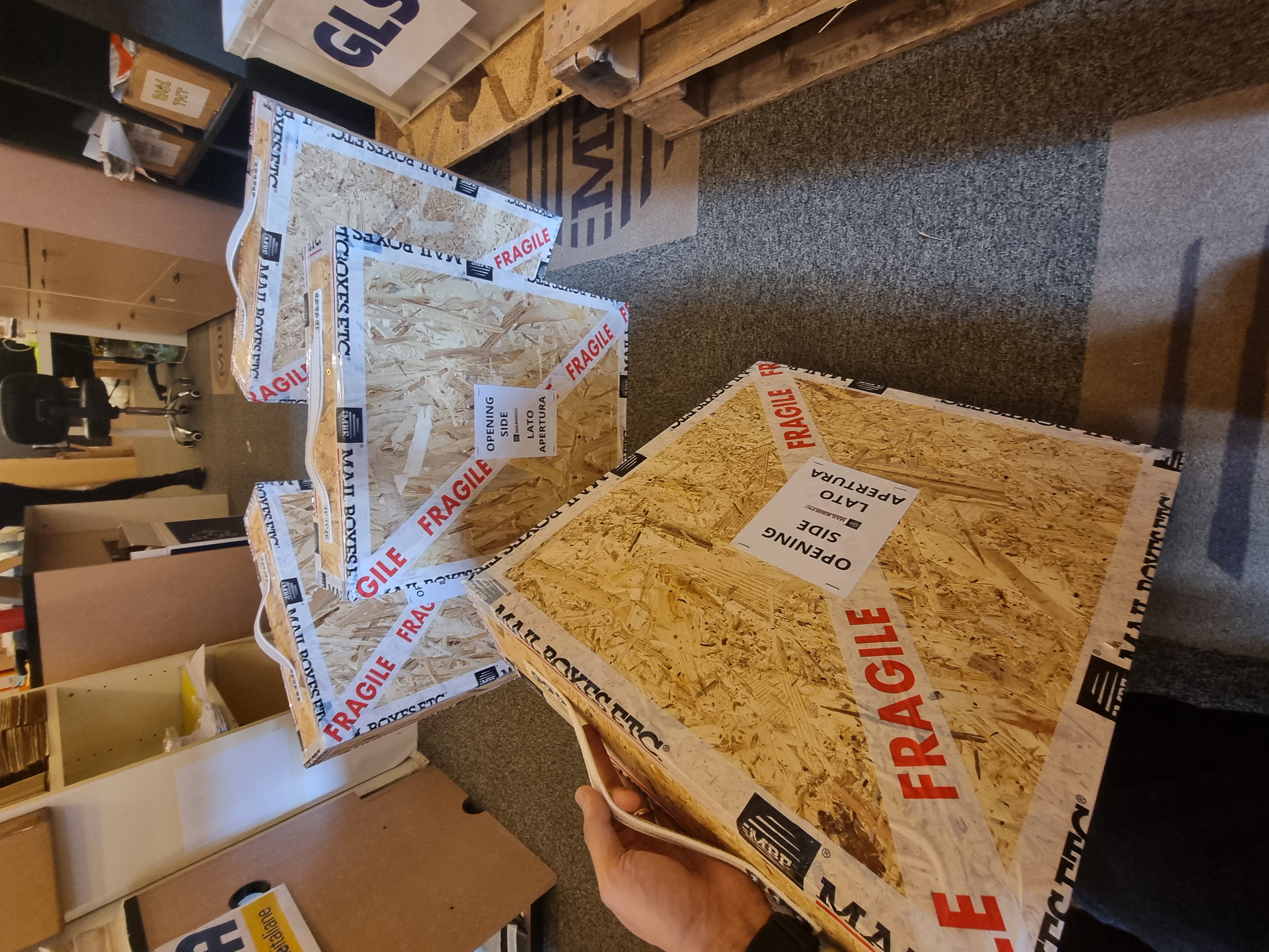 Cassa in legno per quadro 70x100 