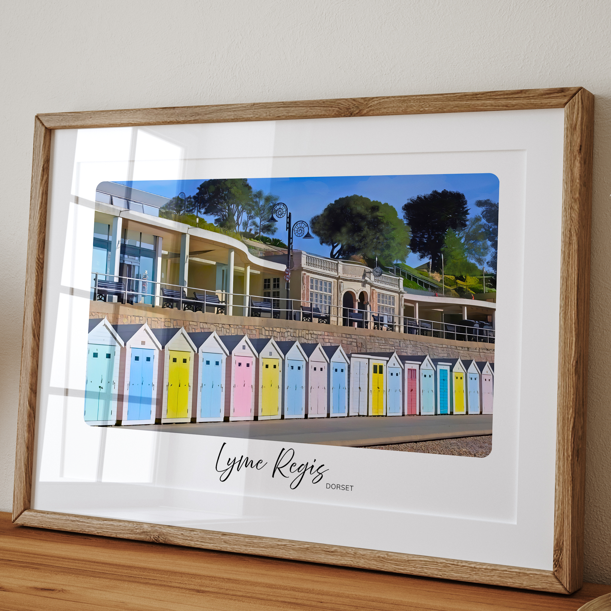 Unframed Lyme Regis Dorset Travel Art Print