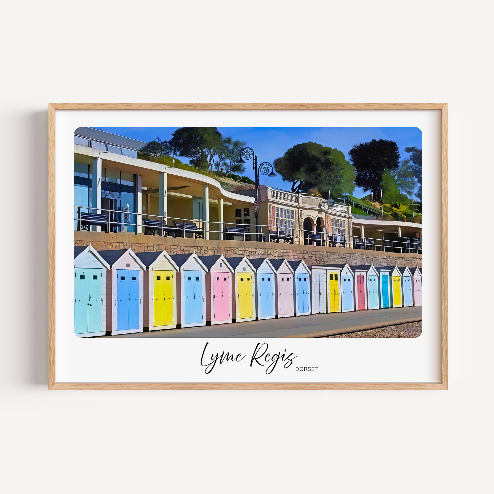 Unframed Lyme Regis Dorset Travel Art Print